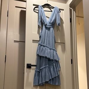 Carrie In Paris Tiered Tulle Midi Dress - Blue
Grey - Extra Small